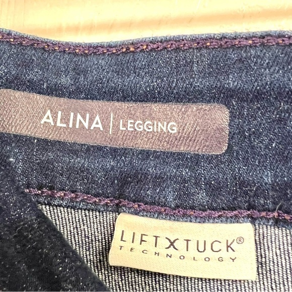 NYDJ Plus 14 Alina Lift Tuck Skinny Leggings Jeans dark washed women’s - Picture 11 of 13